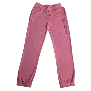 Girls Hurley Pink Sweatpants & Joggers L